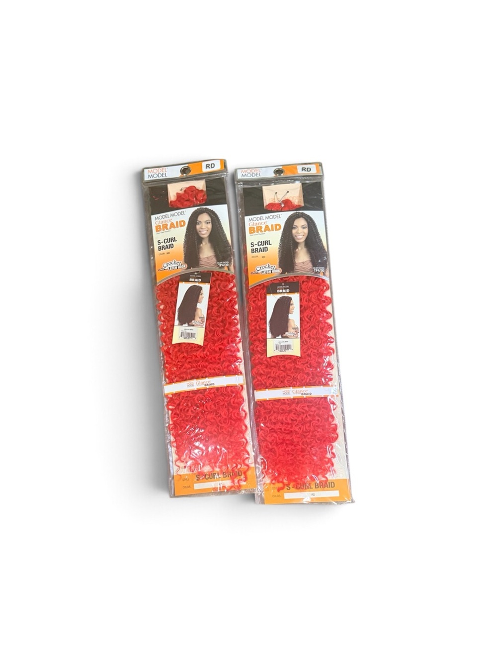 S-Curl Braid Synthetic Hair - Red